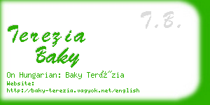 terezia baky business card
